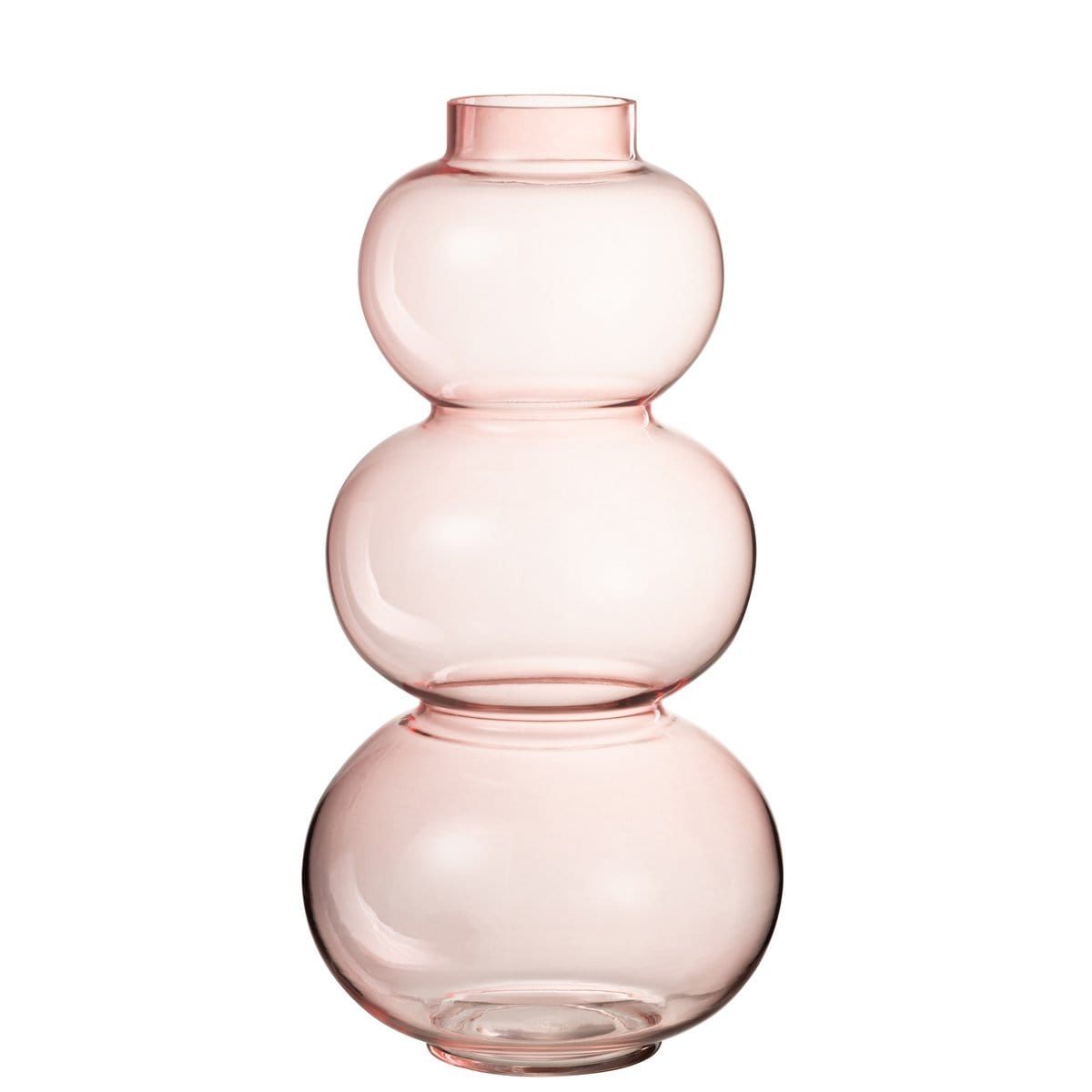 J-Line J-Line vaas Bol - glas - roze - large - 36.00 cm hoog