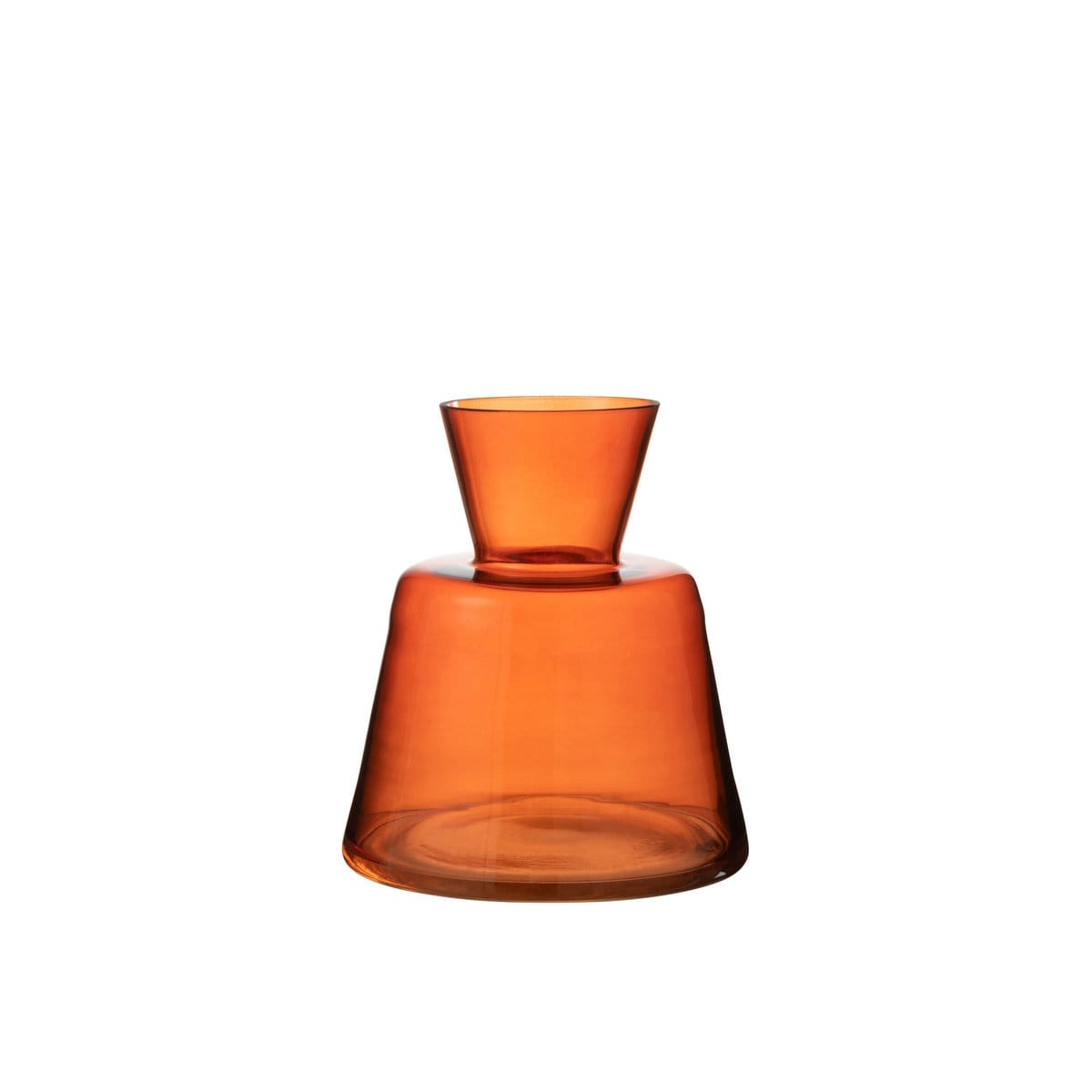 J-Line J-Line Vaas Conisch Glas Oranje Small