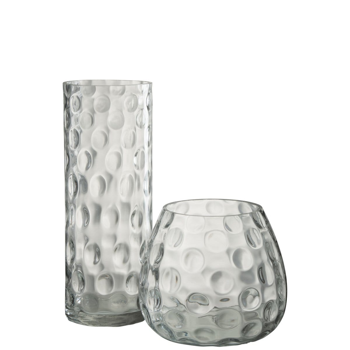 J-Line J-Line Vaas Cylinder Rond - glas - transparant