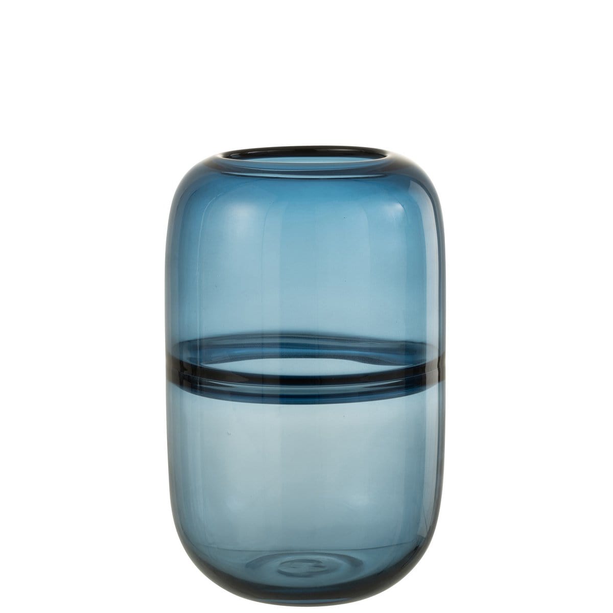 J-Line J-Line vaas Dyba - glas - blauw - large