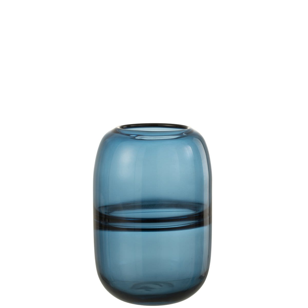 J-Line J-Line vaas Dyba - glas - blauw - small