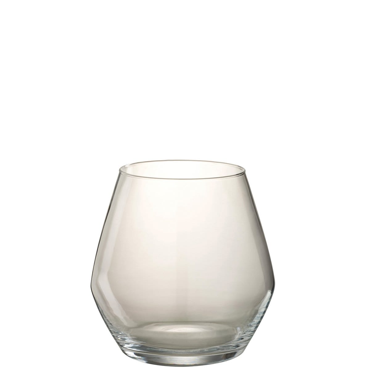 J-Line J-Line vaas Fiona - glas - transparant - small - 23.50 cm hoog