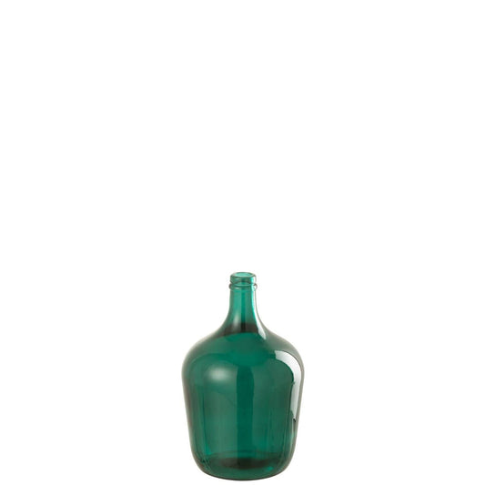 J-Line J-Line vaas Fles - glas - groen - 30.00 cm hoog