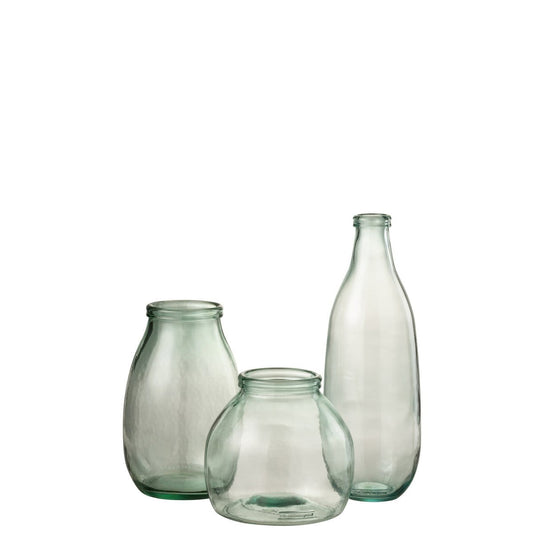 J-Line J-Line vaas Fles - glas - transparant - 41.00 cm hoog