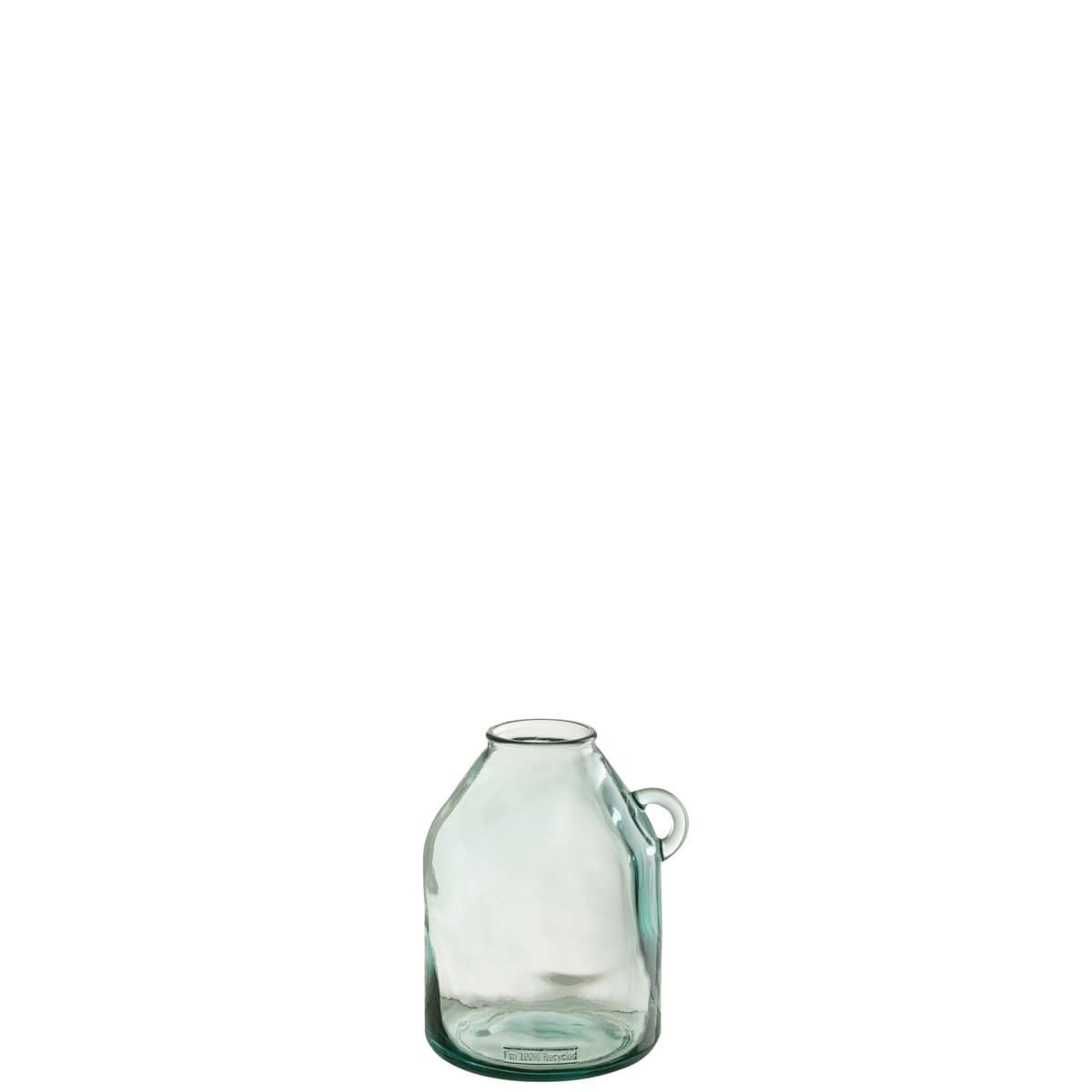 J-Line J-Line vaas Handvat Cilinder - gerecycleerd glas - small