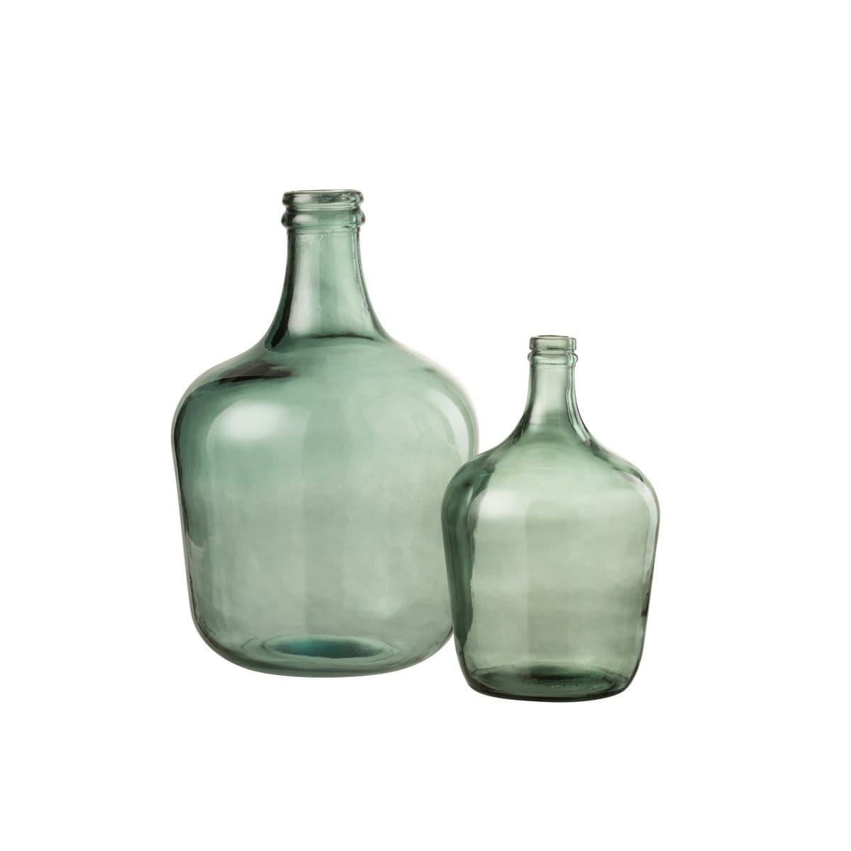 J-Line J-Line Vaas Karaf Glas Groen Medium - 43.00 cm hoog