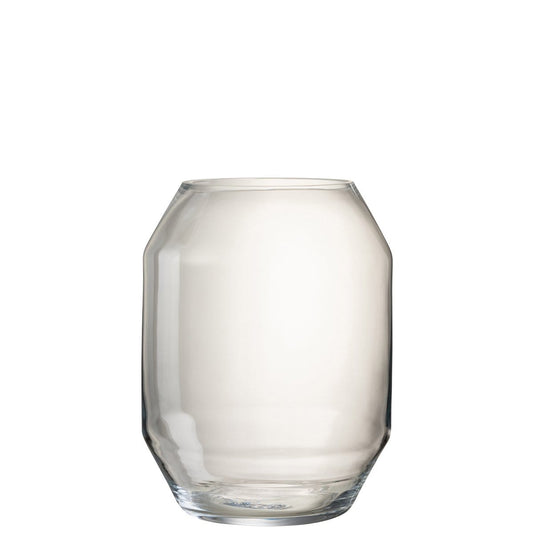 J-Line J-Line vaas Lilou - glas - transparant - large - 40.00 cm hoog