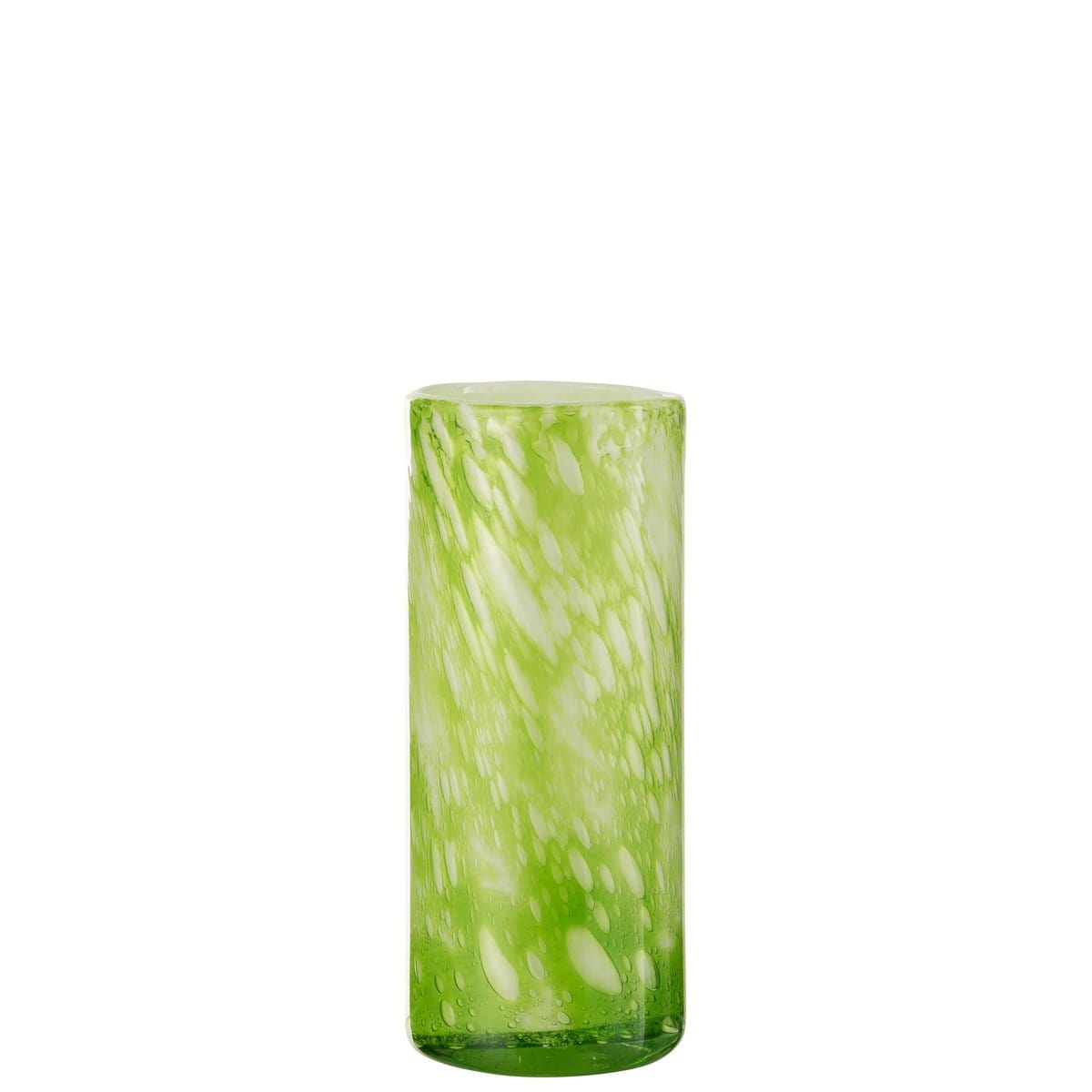 J-Line J-Line vaas Marmer - glas - groen/wit - large