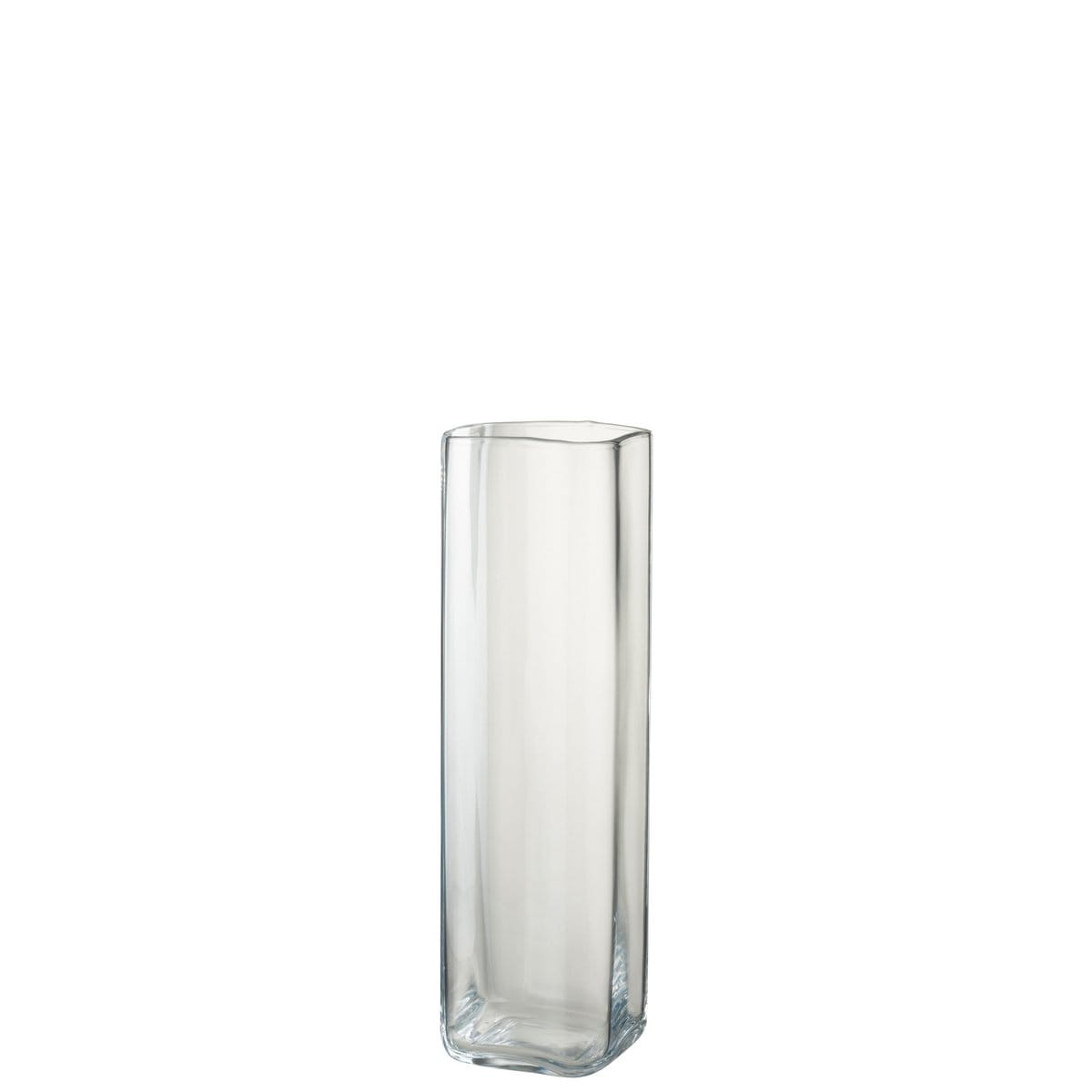 J-Line J-Line vaas Recht Vierkant - glas - transparant -M - 42.00 cm hoog