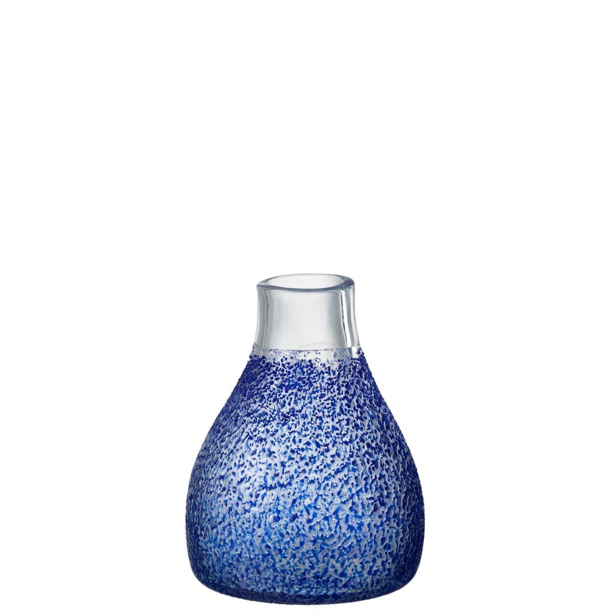 J-Line J-Line vaas Santorini - glas - blauw - small