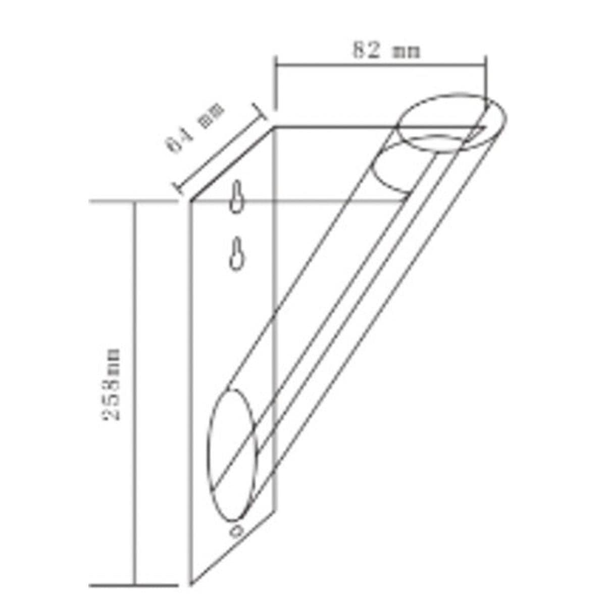 J-Line J-Line vase Bloemenhouder Tube - kunststof - transparant