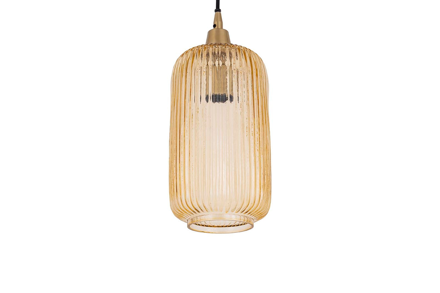 PTMD Juliet Amber glazen hanglamp lang