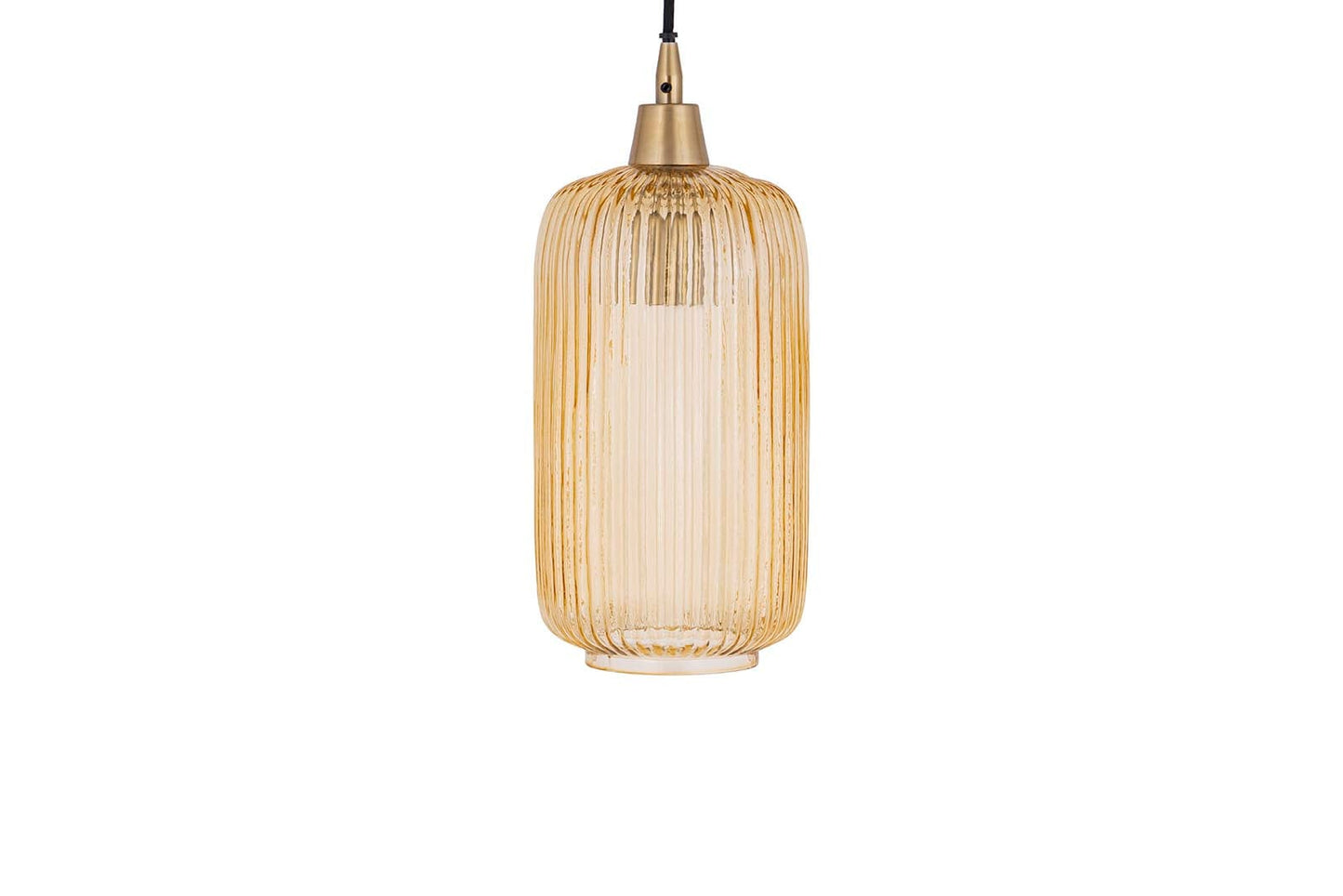 PTMD Juliet Amber glazen hanglamp lang