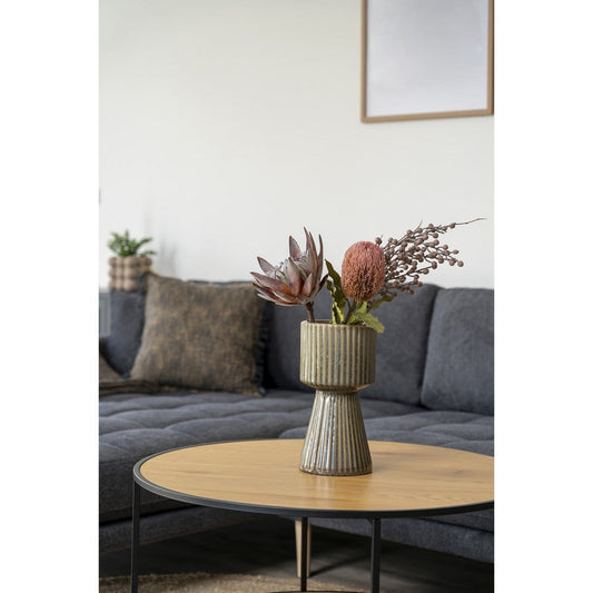 House Nordic ApS King Protea Boeket - Kunstbloemen, rozenmix, 74 cm