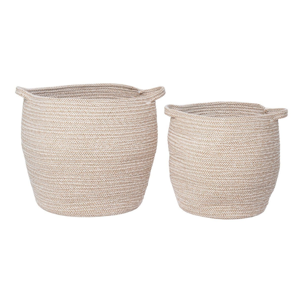 House Nordic ApS Lamas Basket - Mand, katoen, beige, set van 2