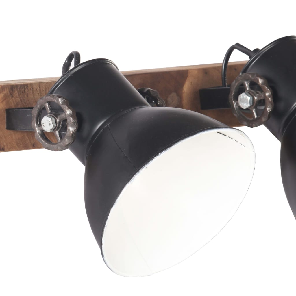 vidaXL Lampen Wandlamp industrieel E27 45x25 cm zwart