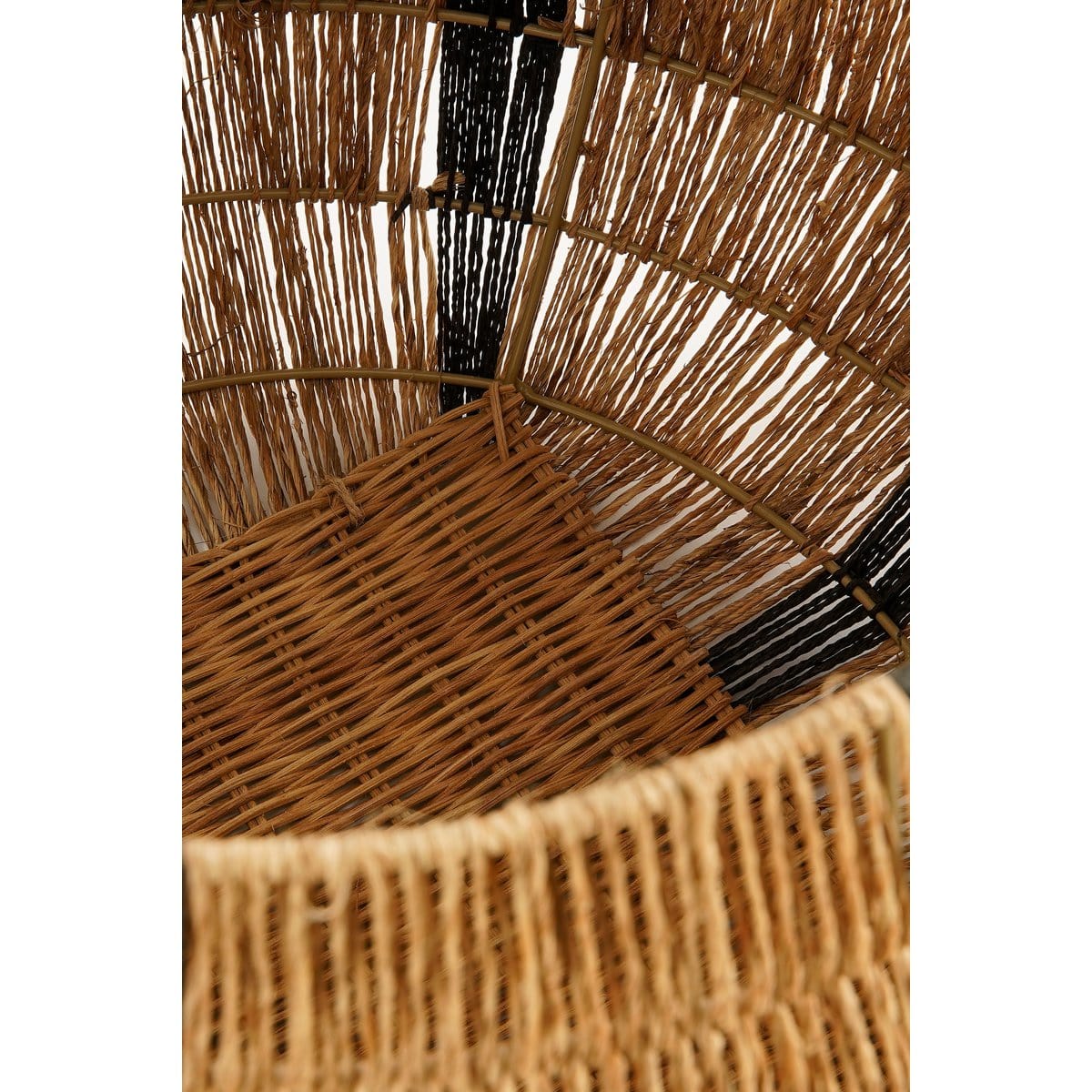 Mica Decorations Liliano Mand - Set van 2 - H48 x Ø50 cm - Jute - Zwart