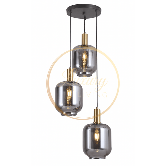 Luxury Living B.V. Lily 3-Licht Hanglamp Rond