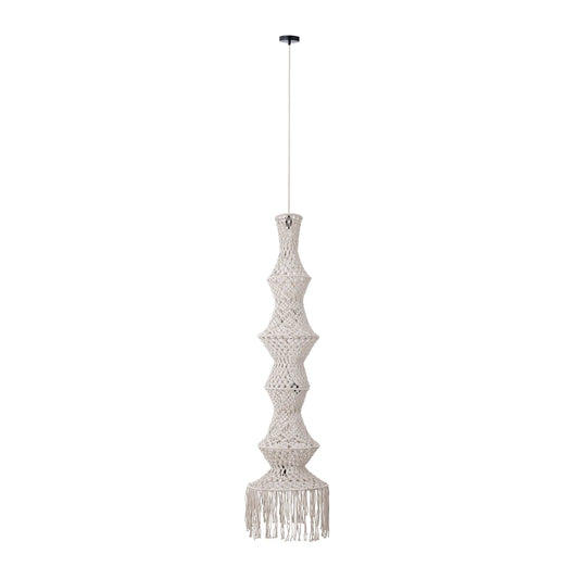 PTMD Milley Crème katoenen macramé hanglamp 6 lagen