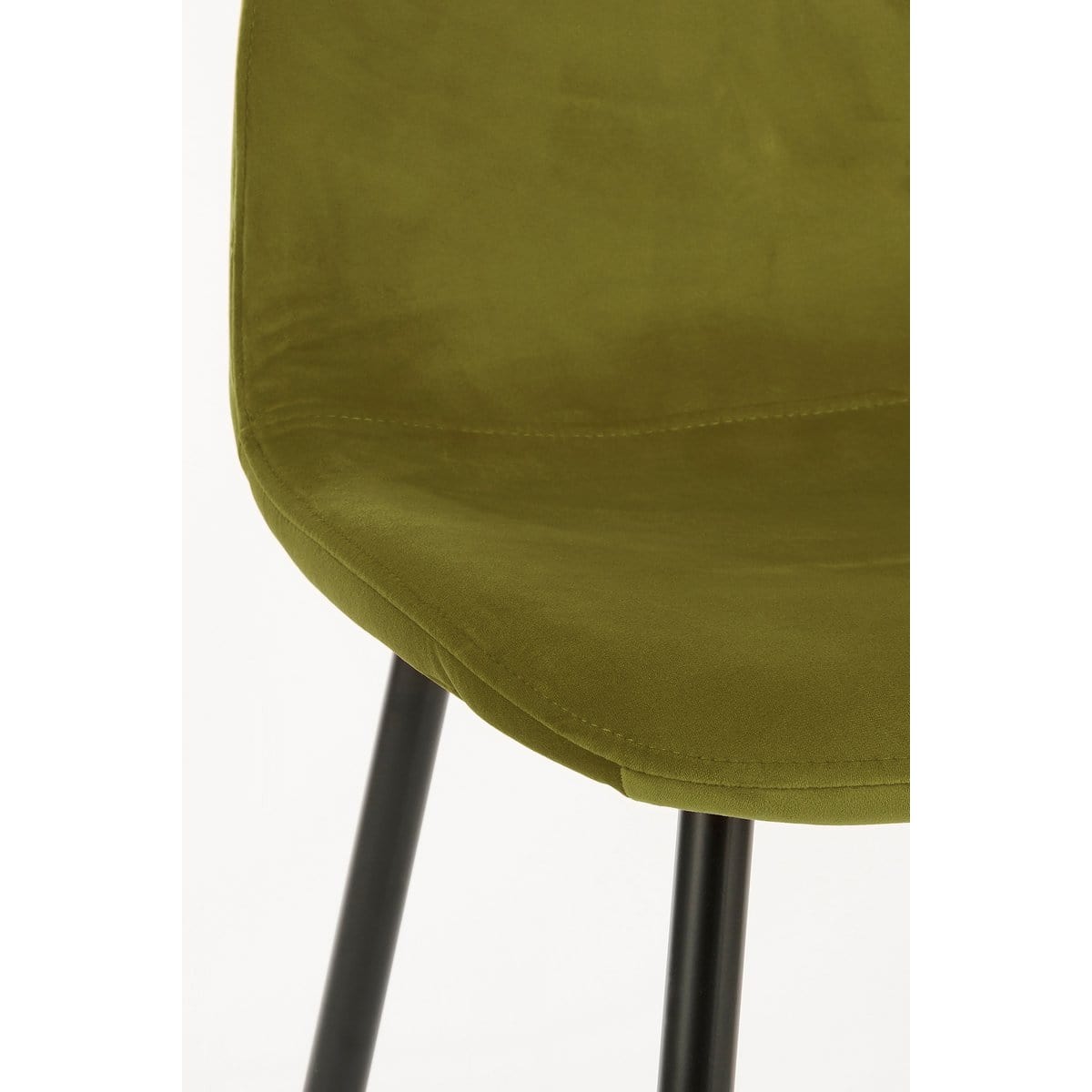 Mica Decorations Montelli Eetkamerstoel - Velvet - Groen