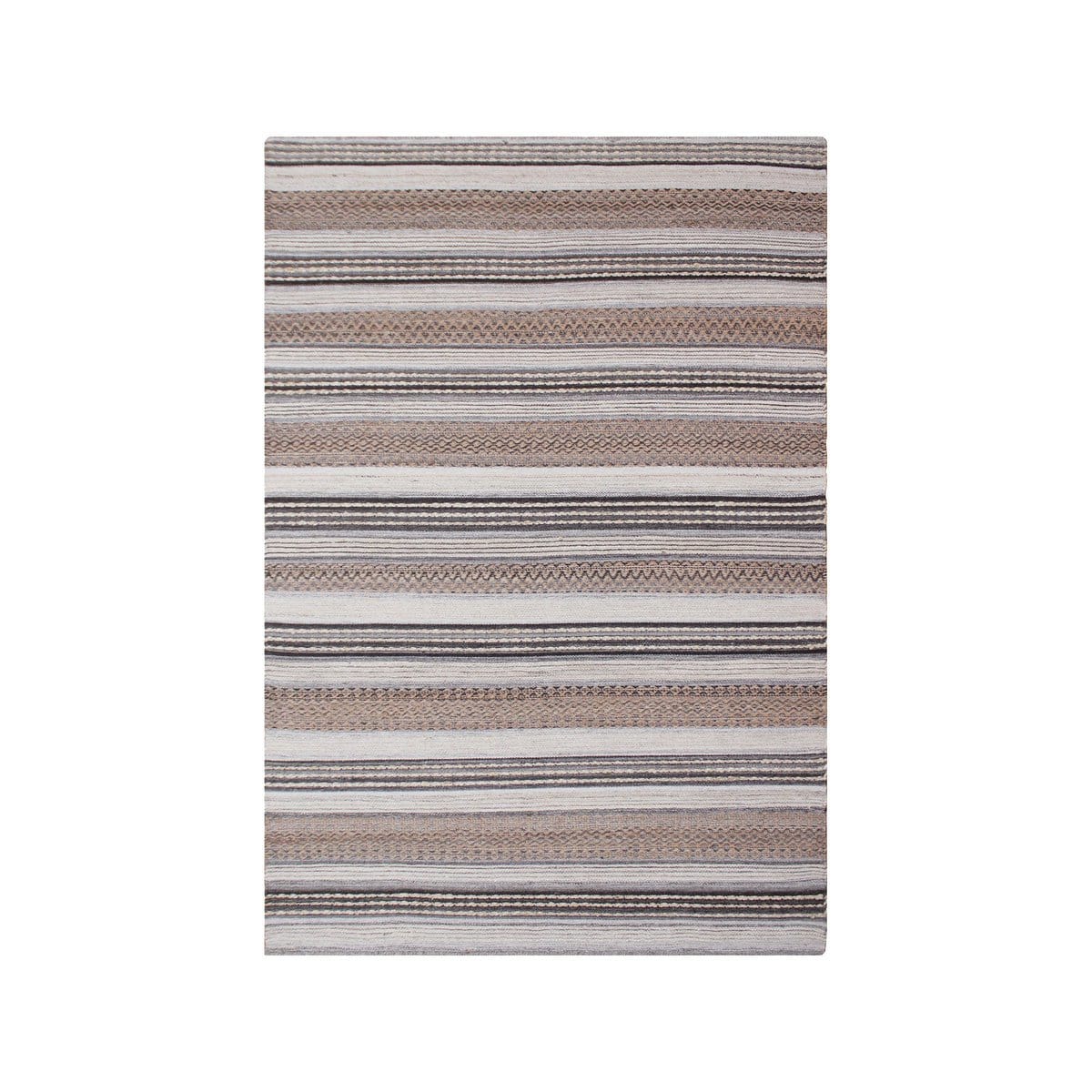 House Nordic ApS Morena Rug - Vloerkleed, handgeweven, natuur/grijs, 160x230 cm