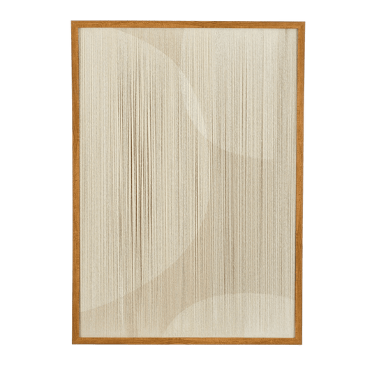 Mica Decorations Muurdecoratie Cirkel - L50 x B60 x H3 cm - Beige