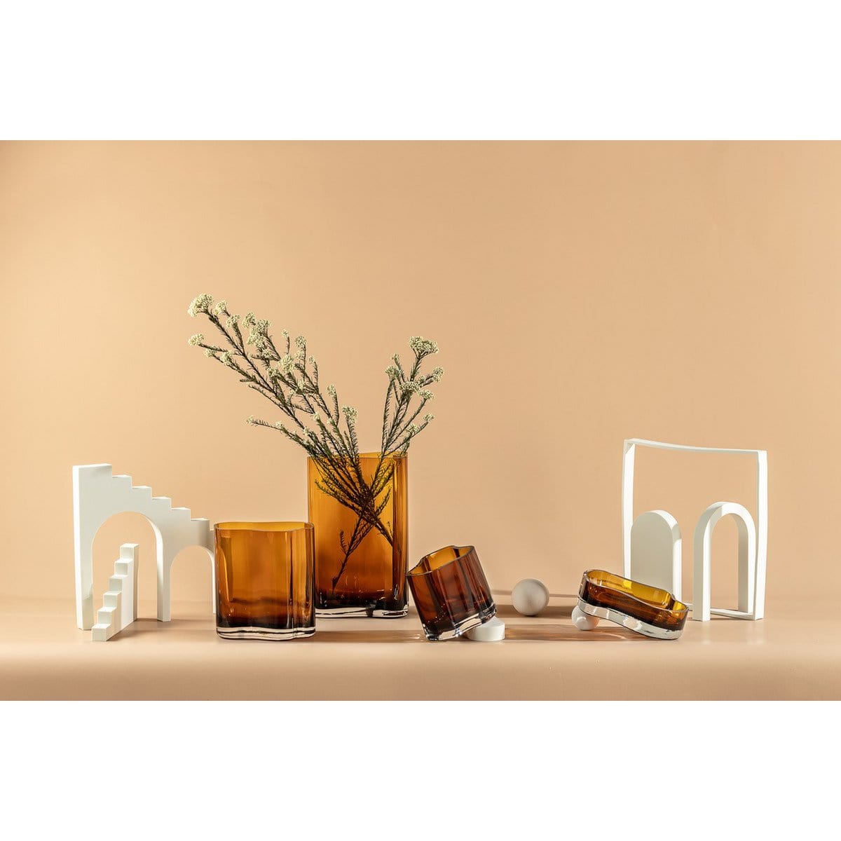 Element Accessories Nieuw modern design grote kom of bord, geïnspireerd door CORAL en Aalto, COR08AM