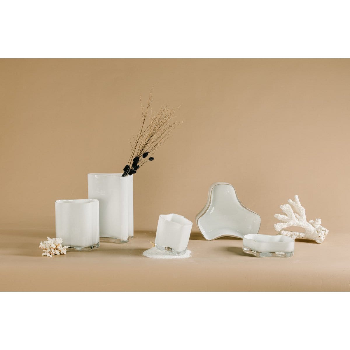 Element Accessories Nieuw modern design grote kom of bord, geïnspireerd op CORAL en Aalto, COR08WH