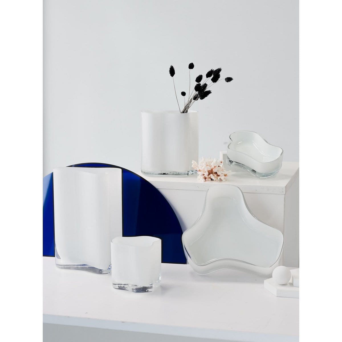 Element Accessories Nieuw modern design grote kom of bord, geïnspireerd op CORAL en Aalto, COR08WH