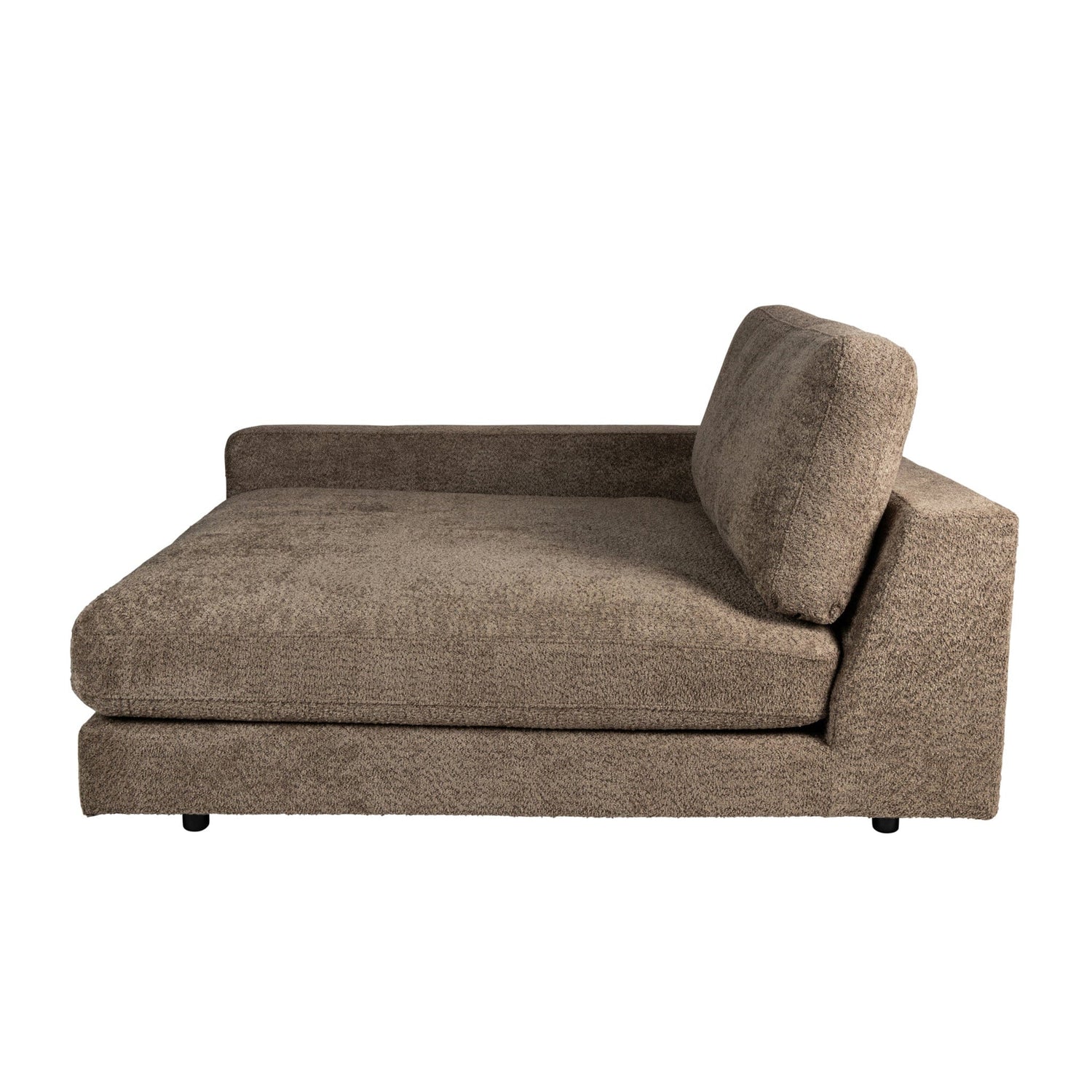 PTMD Nilla bank chaise longue armleuning Links SiC Ant5 Bruin