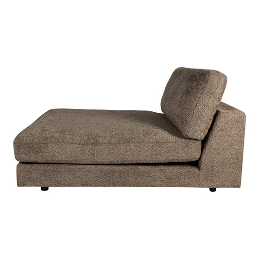 PTMD Nilla bank chaise longue zonder arm SiC Ant5 Bruin