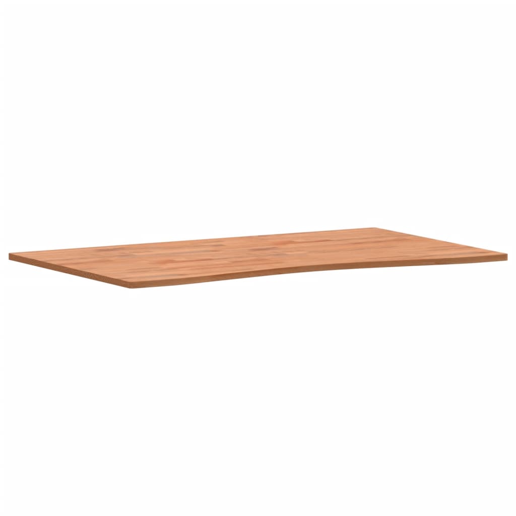 vidaXL Onderdelen en accessoires voor bureaus Bureaublad 100x(55-60)x1,5 cm massief beukenhout