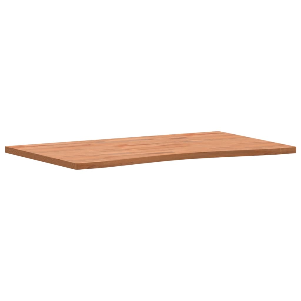 vidaXL Onderdelen en accessoires voor bureaus Bureaublad 100x(55-60)x2,5 cm massief beukenhout