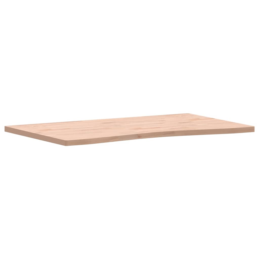 vidaXL Onderdelen en accessoires voor bureaus Bureaublad 100x(55-60)x2,5 cm massief beukenhout