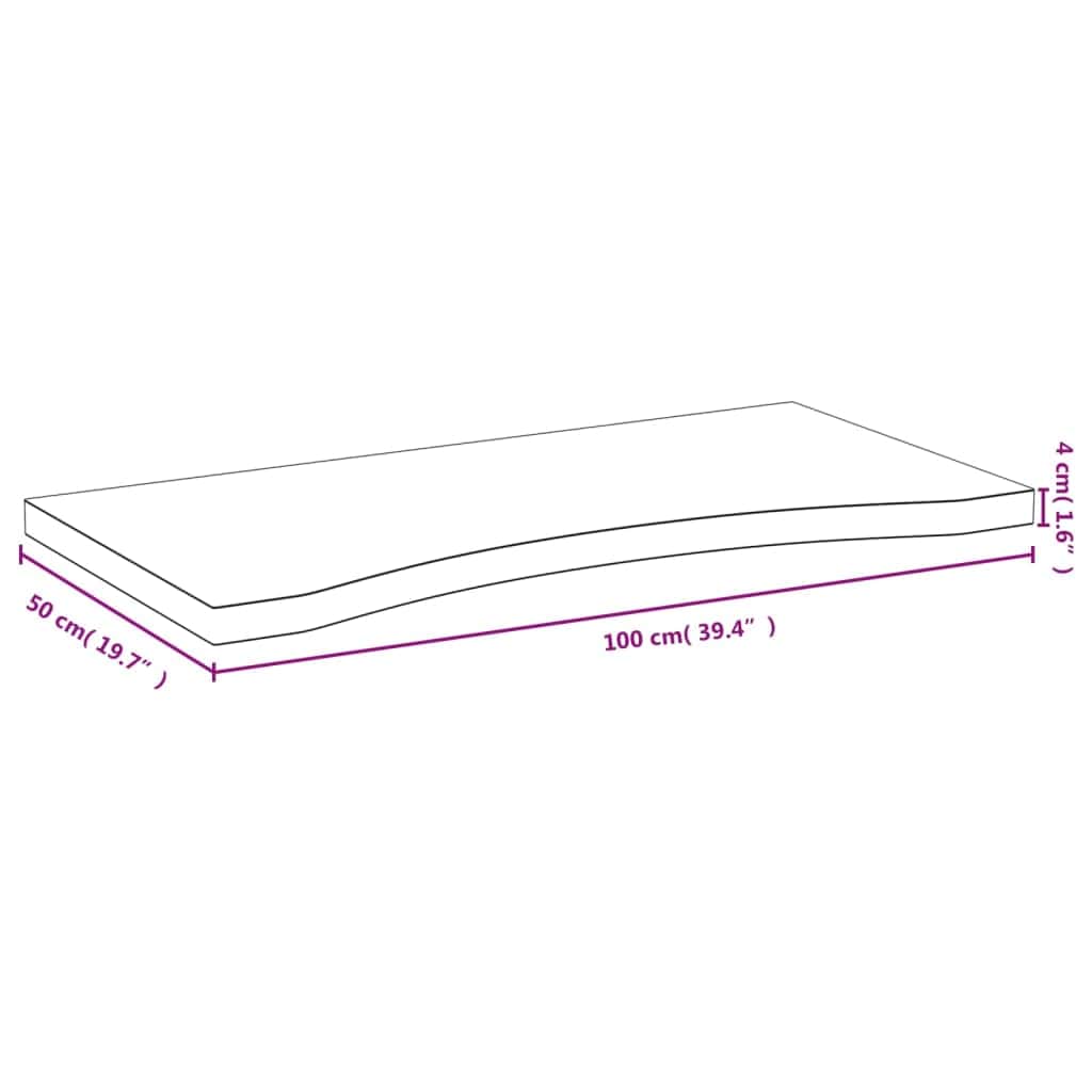 vidaXL Onderdelen en accessoires voor bureaus Bureaublad 100x50x4 cm bamboe