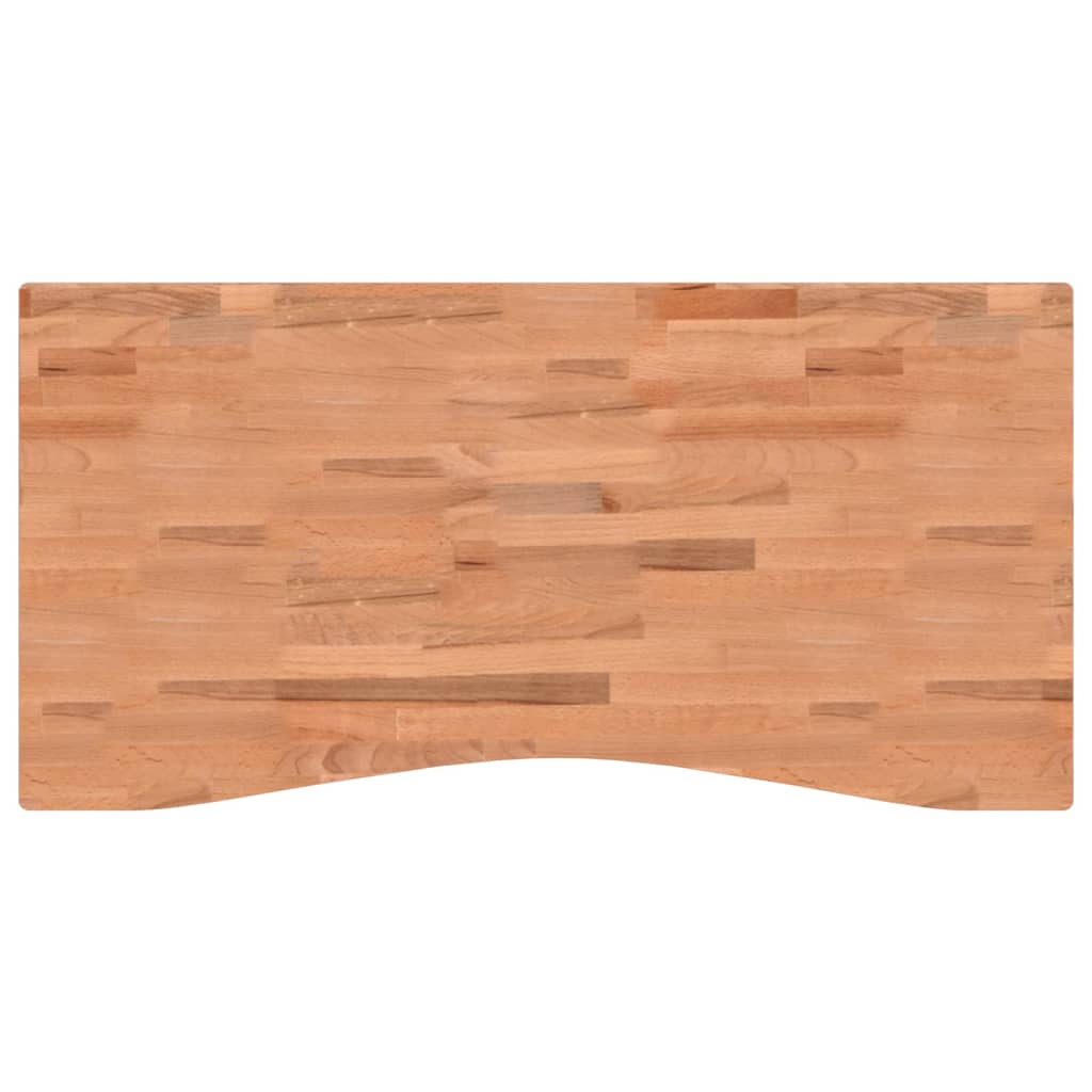 vidaXL Onderdelen en accessoires voor bureaus Bureaublad 110x(50-55)x2,5 cm massief beukenhout