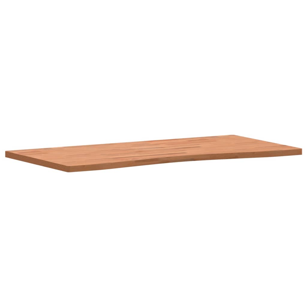 vidaXL Onderdelen en accessoires voor bureaus Bureaublad 110x(50-55)x2,5 cm massief beukenhout