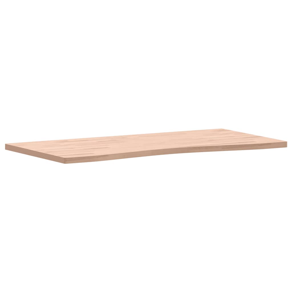 vidaXL Onderdelen en accessoires voor bureaus Bureaublad 110x(50-55)x2,5 cm massief beukenhout