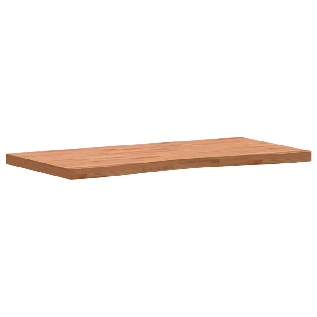 vidaXL Onderdelen en accessoires voor bureaus Bureaublad 110x(50-55)x4 cm massief beukenhout