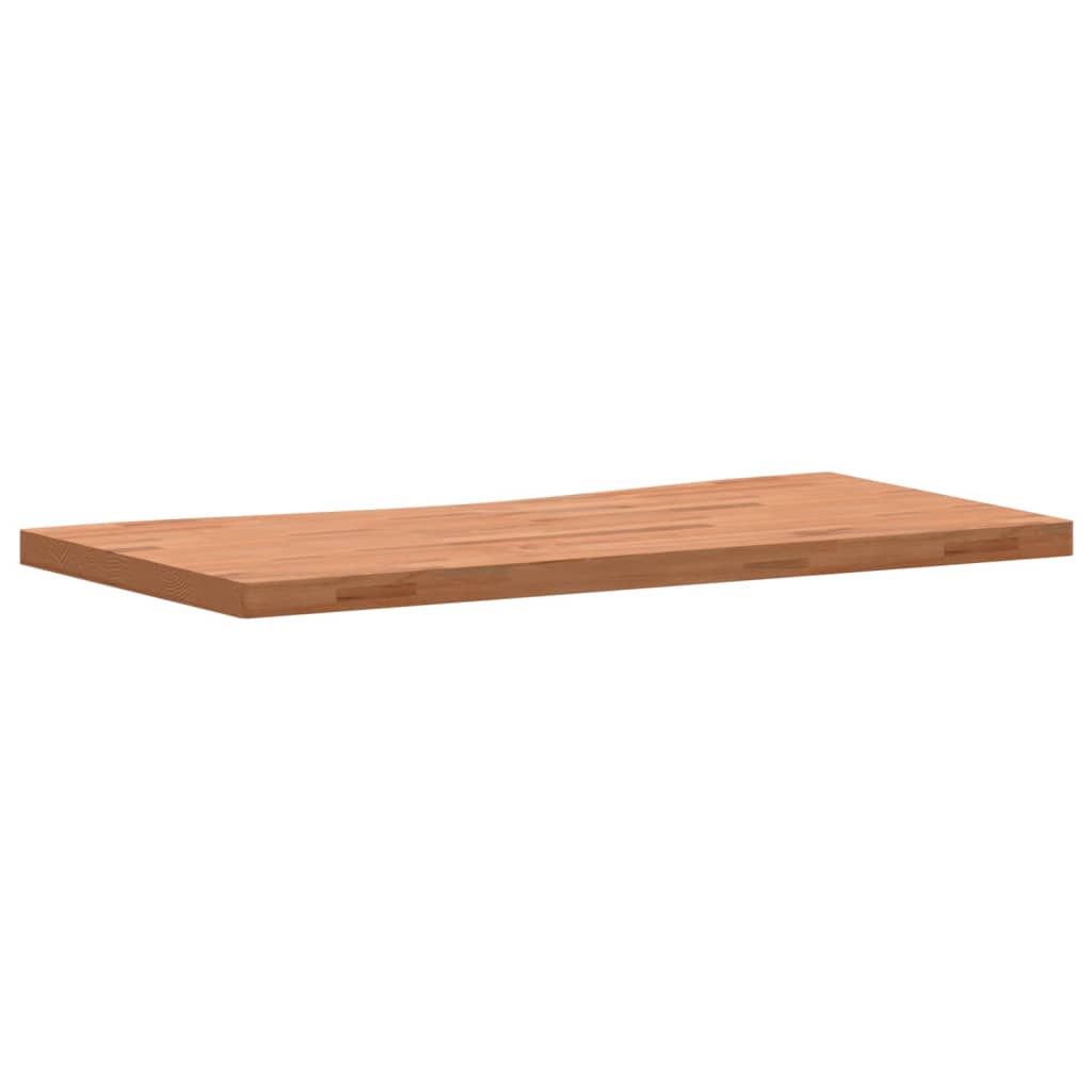 vidaXL Onderdelen en accessoires voor bureaus Bureaublad 110x(50-55)x4 cm massief beukenhout