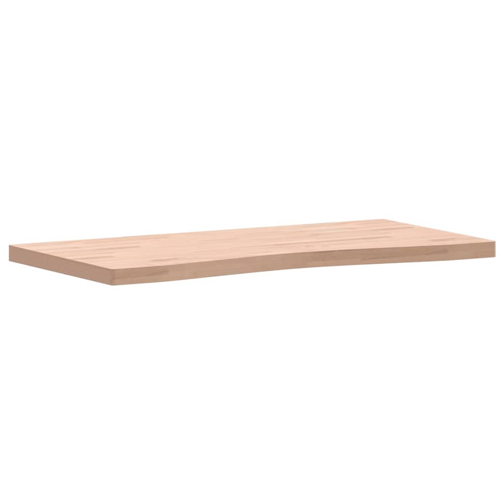 vidaXL Onderdelen en accessoires voor bureaus Bureaublad 110x(50-55)x4 cm massief beukenhout