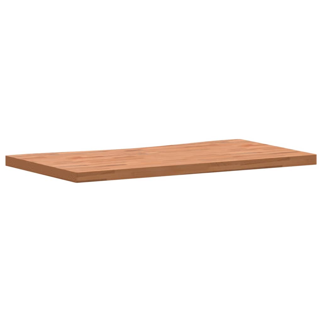 vidaXL Onderdelen en accessoires voor bureaus Bureaublad 110x(55-60)x4 cm massief beukenhout