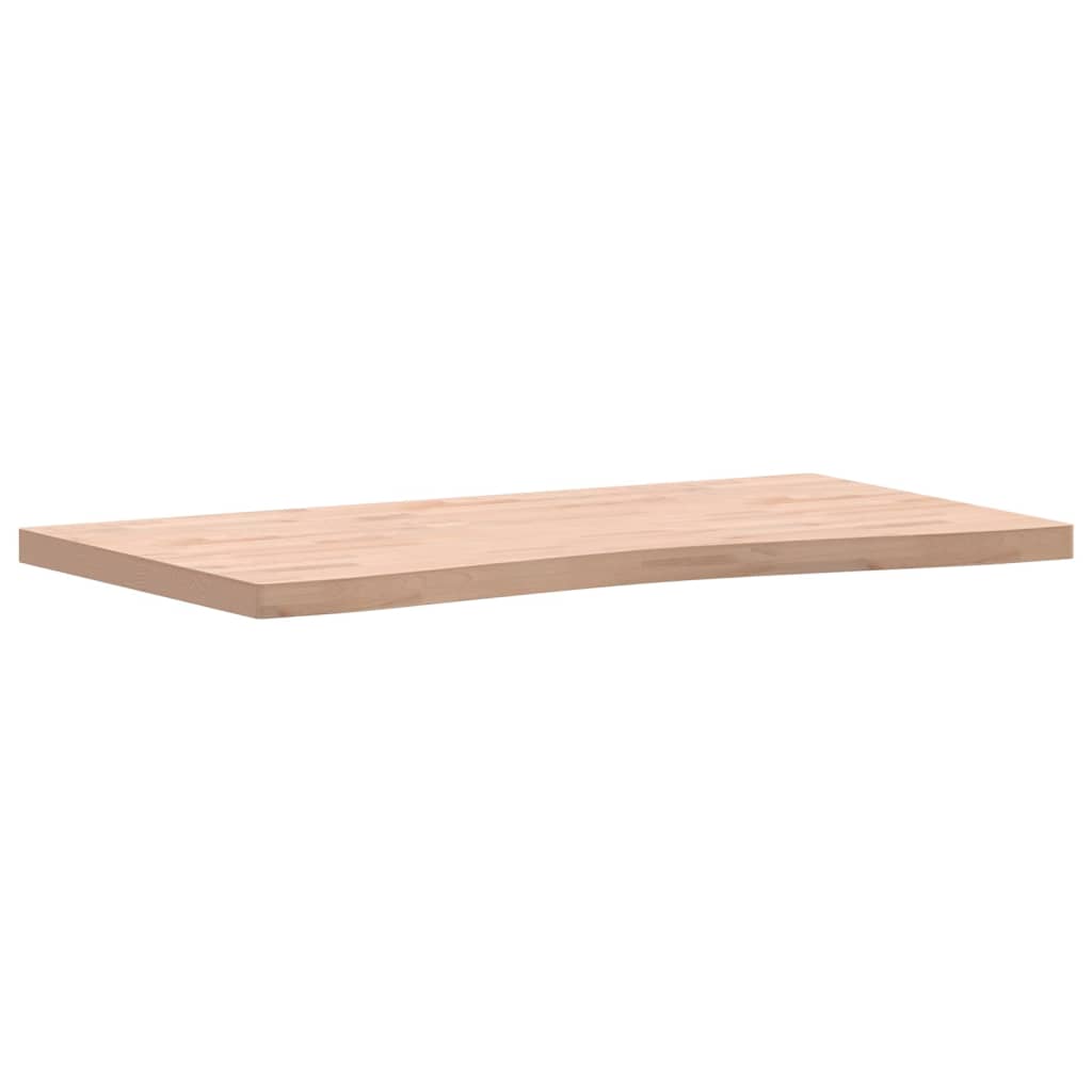 vidaXL Onderdelen en accessoires voor bureaus Bureaublad 110x(55-60)x4 cm massief beukenhout