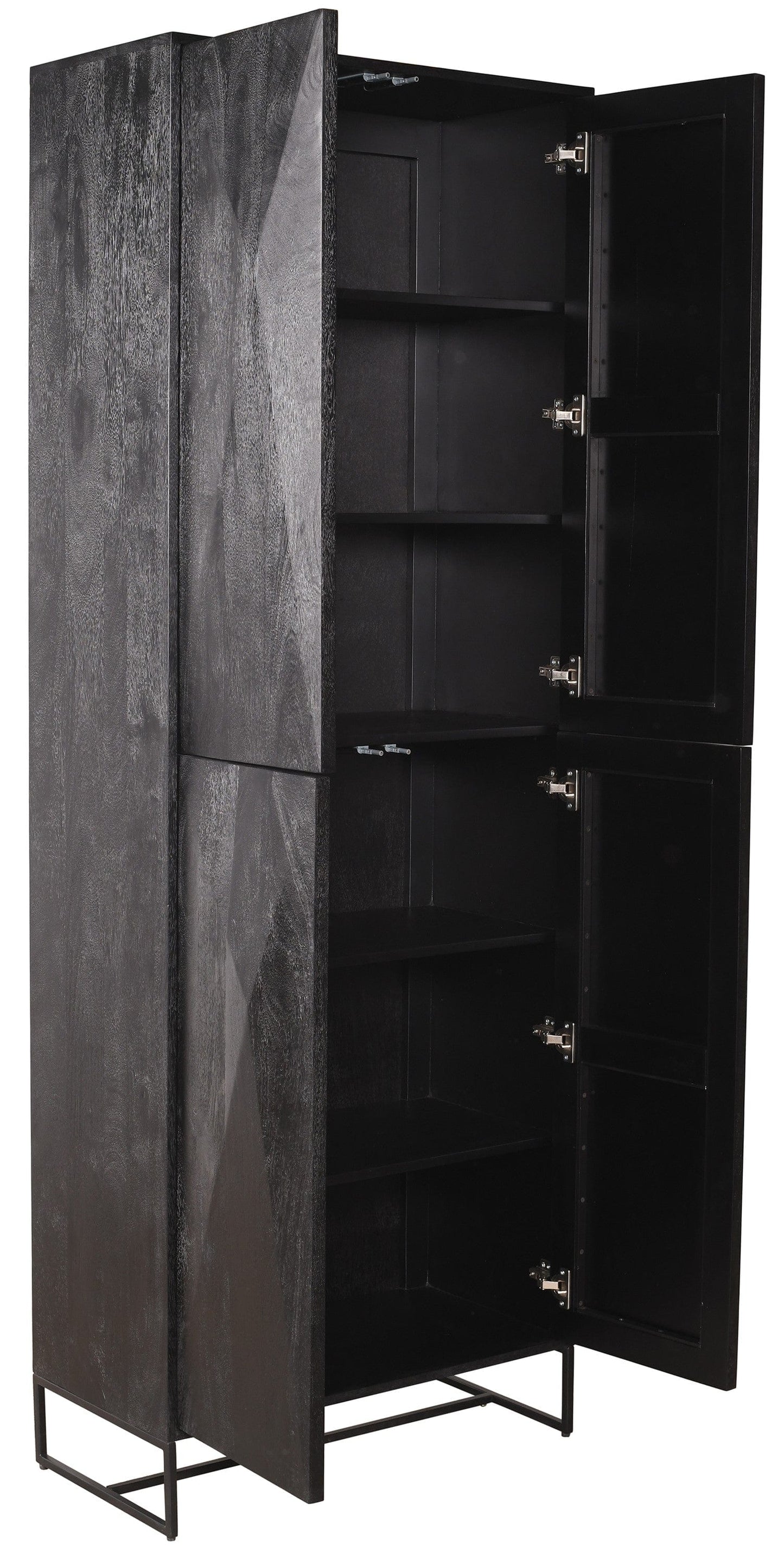 PTMD Onyx Kast zwart 4 drs