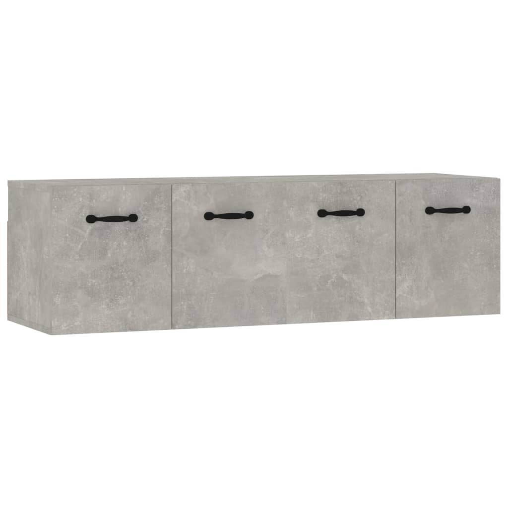 vidaXL Opbergkasten & lockerkasten Wandkasten 2 st 80x35x36,5 cm bewerkt hout betongrijs