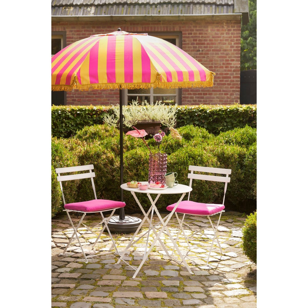 In The Mood Osborn Parasol - H238 x Ø220 cm - Geel