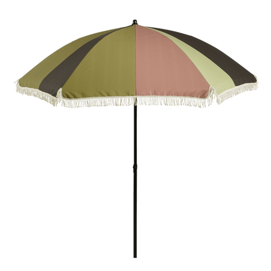 In The Mood Parasol Gestreept - H238 x Ø220 cm - Groen