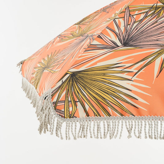 In The Mood Parasol Palm Bladeren - H238 x Ø220 cm - Oranje