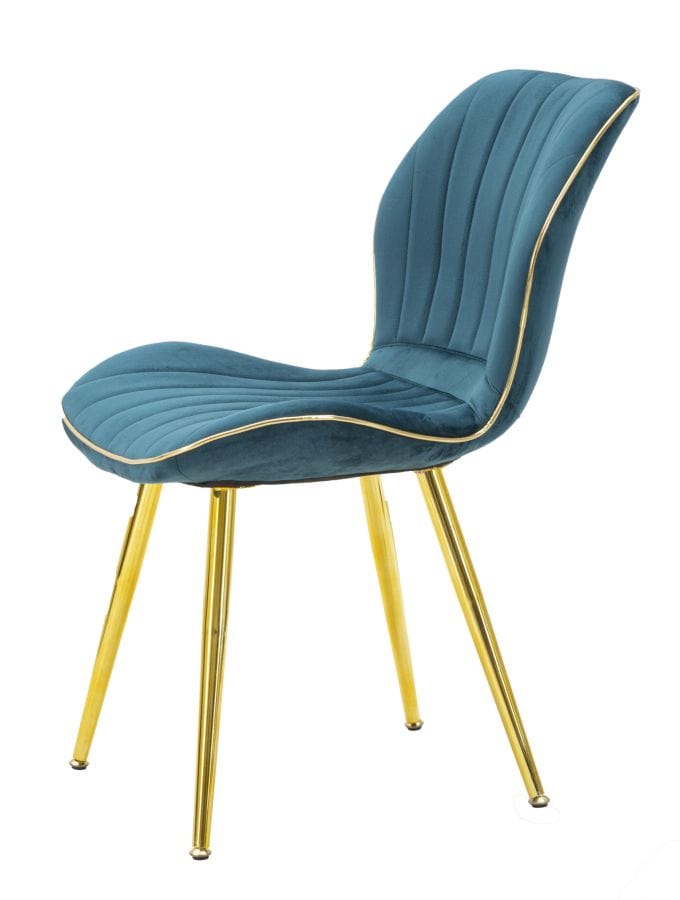 Mauro Ferretti PARIS CHAIR SPACE TAIL/GOLD SET 2 PZ CM 46X58X77