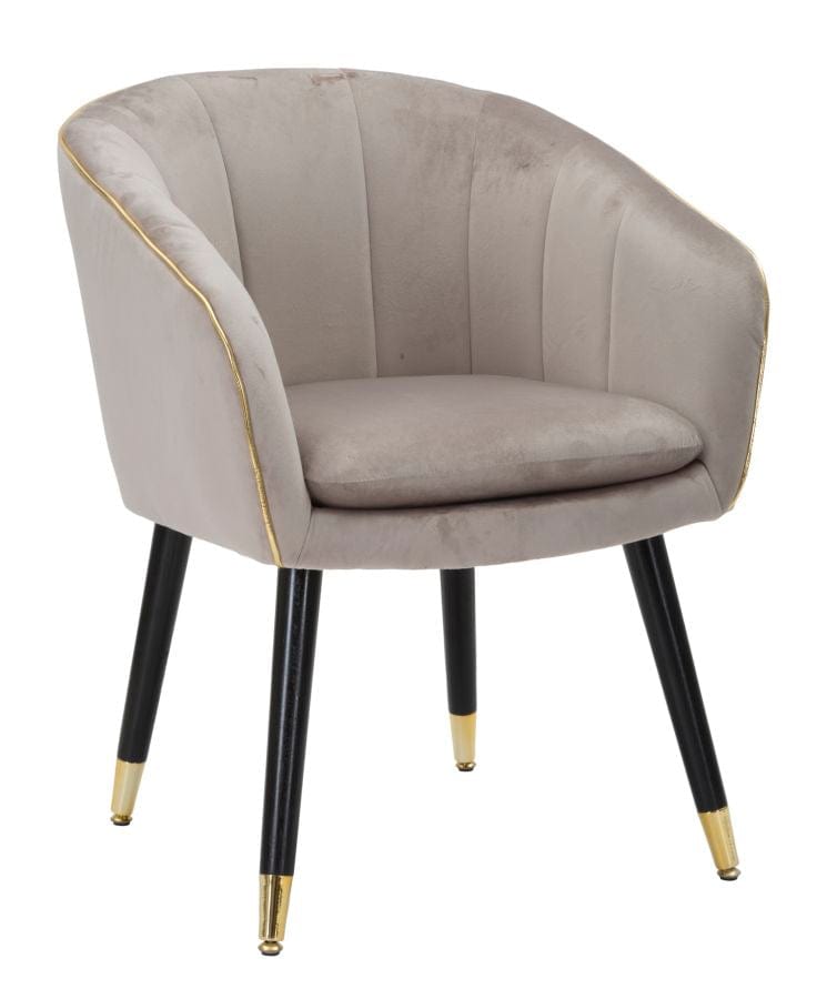 Mauro Ferretti PARMCHAIR PARIS GRIGIA/GOLD CM 62X58X78